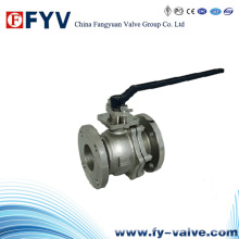 ISO 9001 2 Pieces Stainless Steel Floating Ball Valve